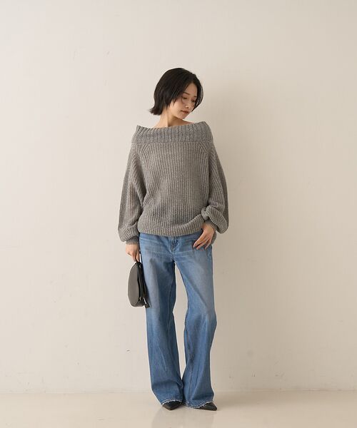 Rouge vif la cle / ルージュ・ヴィフ ラクレ ニット・セーター | モヘア混オフショルラメニットプルオーバー | 詳細24