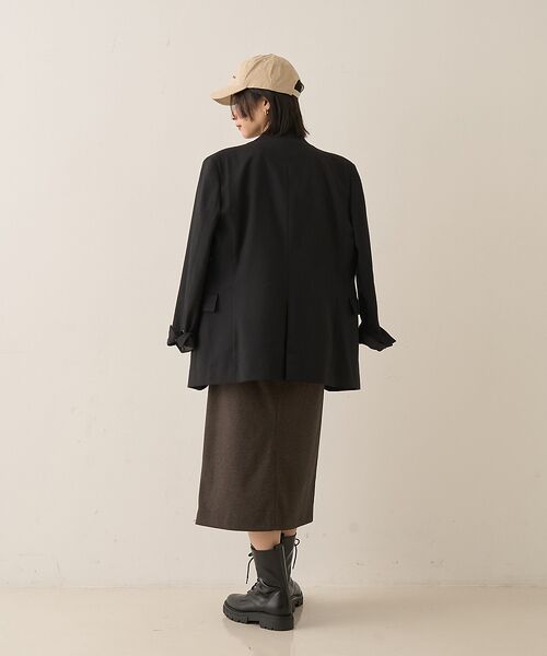 Rouge vif la cle / ルージュ・ヴィフ ラクレ ミニ・ひざ丈スカート | ウールライクデザインスカート | 詳細9