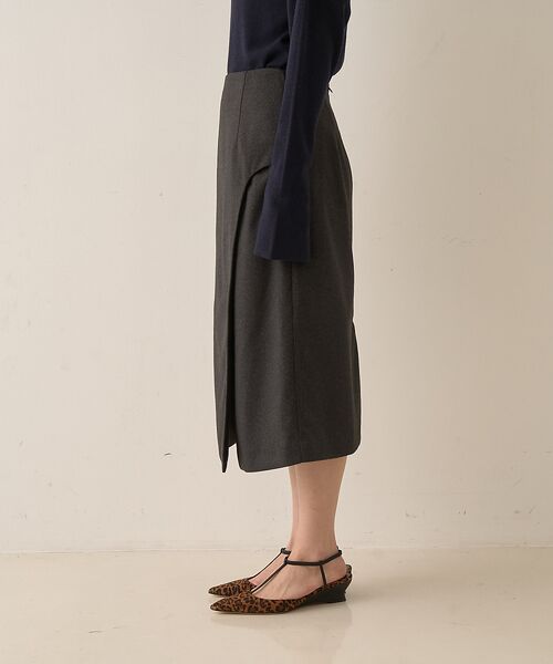 Rouge vif la cle / ルージュ・ヴィフ ラクレ ミニ・ひざ丈スカート | ウールライクデザインスカート | 詳細23