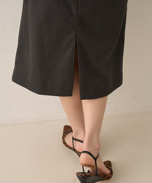 Rouge vif la cle / ルージュ・ヴィフ ラクレ ミニ・ひざ丈スカート | ウールライクデザインスカート | 詳細28