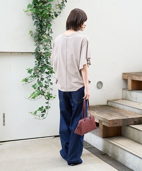 Rouge vif la cle / ルージュ・ヴィフ ラクレ ショルダーバッグ | 【YAHKI /ヤーキ】SOFT W FACE　横長ショルダーバッグ | 詳細3