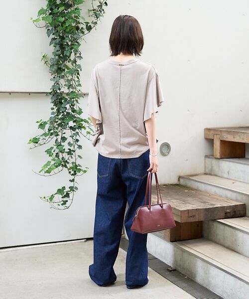 Rouge vif la cle / ルージュ・ヴィフ ラクレ ショルダーバッグ | 【YAHKI /ヤーキ】SOFT W FACE　横長ショルダーバッグ | 詳細4