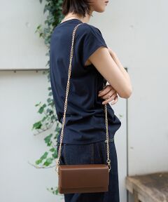 Rouge vif la cle / ルージュ・ヴィフ ラクレ ショルダーバッグ | 【AULENTTI/オウレンティ】スクエアチェーンポシェット