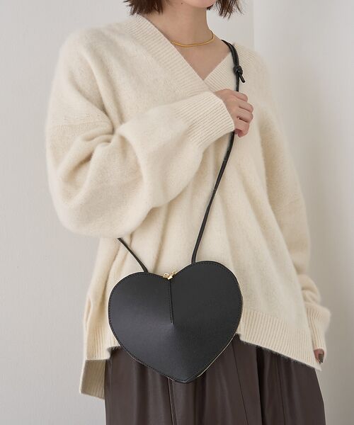 Rouge vif la cle / ルージュ・ヴィフ ラクレ ショルダーバッグ | 【AULENTTI/オウレンティ】ハート型ポシェット【予約】 | 詳細1