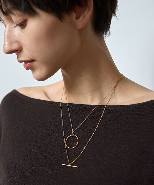 Rouge vif la cle / ルージュ・ヴィフ ラクレ ネックレス・ペンダント・チョーカー | 【PETIT MOMENTS/プティ・モーメント】2連レイヤードネックレス De | 詳細4