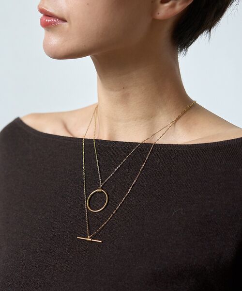 Rouge vif la cle / ルージュ・ヴィフ ラクレ ネックレス・ペンダント・チョーカー | 【PETIT MOMENTS/プティ・モーメント】2連レイヤードネックレス De | 詳細5