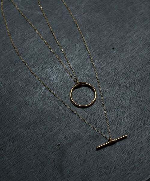 Rouge vif la cle / ルージュ・ヴィフ ラクレ ネックレス・ペンダント・チョーカー | 【PETIT MOMENTS/プティ・モーメント】2連レイヤードネックレス De | 詳細6