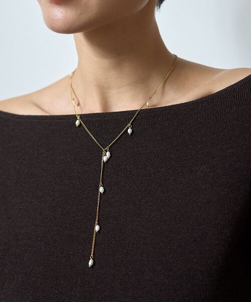 Rouge vif la cle / ルージュ・ヴィフ ラクレ ネックレス・ペンダント・チョーカー | 【PETIT MOMENTS/プティ・モーメント】パールチェーンネックレス Dr | 詳細1