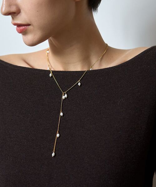 Rouge vif la cle / ルージュ・ヴィフ ラクレ ネックレス・ペンダント・チョーカー | 【PETIT MOMENTS/プティ・モーメント】パールチェーンネックレス Dr | 詳細2