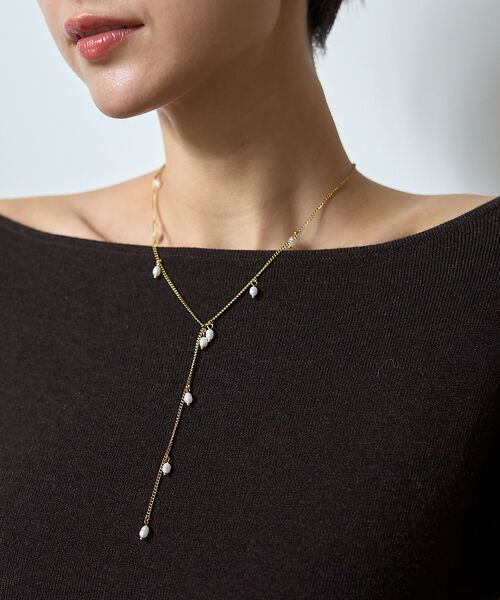 Rouge vif la cle / ルージュ・ヴィフ ラクレ ネックレス・ペンダント・チョーカー | 【PETIT MOMENTS/プティ・モーメント】パールチェーンネックレス Dr | 詳細3