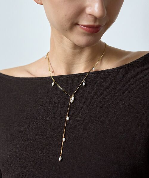 Rouge vif la cle / ルージュ・ヴィフ ラクレ ネックレス・ペンダント・チョーカー | 【PETIT MOMENTS/プティ・モーメント】パールチェーンネックレス Dr | 詳細4