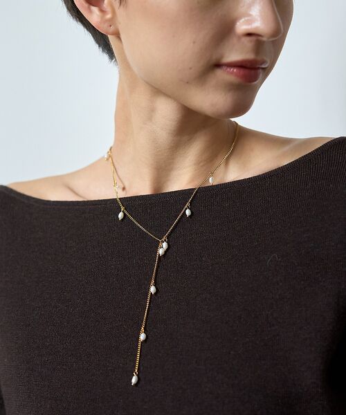 Rouge vif la cle / ルージュ・ヴィフ ラクレ ネックレス・ペンダント・チョーカー | 【PETIT MOMENTS/プティ・モーメント】パールチェーンネックレス Dr | 詳細5