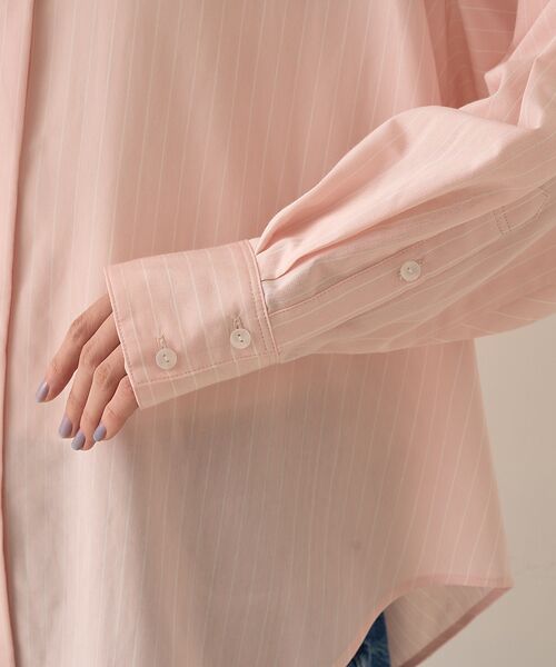 Rouge vif la cle / ルージュ・ヴィフ ラクレ シャツ・ブラウス | バックドレープストライプシャツ | 詳細17