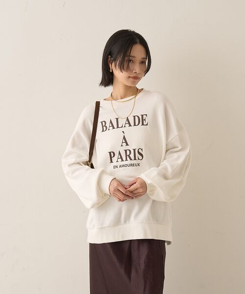 Rouge vif la cle / ルージュ・ヴィフ ラクレ スウェット | 裏毛ロゴタックスリーブスウェット | 詳細2