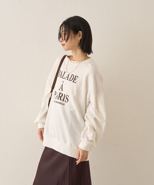 Rouge vif la cle / ルージュ・ヴィフ ラクレ スウェット | 裏毛ロゴタックスリーブスウェット | 詳細4