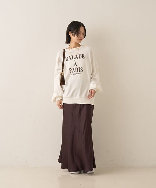 Rouge vif la cle / ルージュ・ヴィフ ラクレ スウェット | 裏毛ロゴタックスリーブスウェット | 詳細5