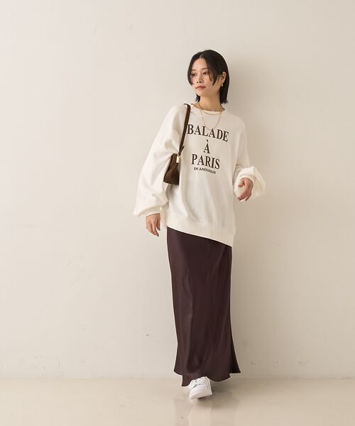 Rouge vif la cle / ルージュ・ヴィフ ラクレ スウェット | 裏毛ロゴタックスリーブスウェット | 詳細6