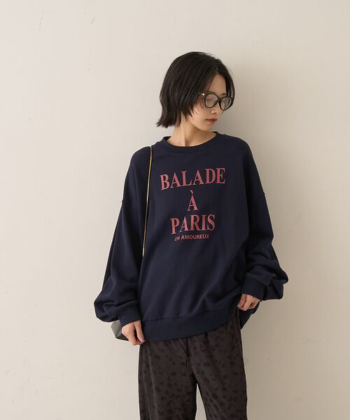 Rouge vif la cle / ルージュ・ヴィフ ラクレ スウェット | 裏毛ロゴタックスリーブスウェット | 詳細8