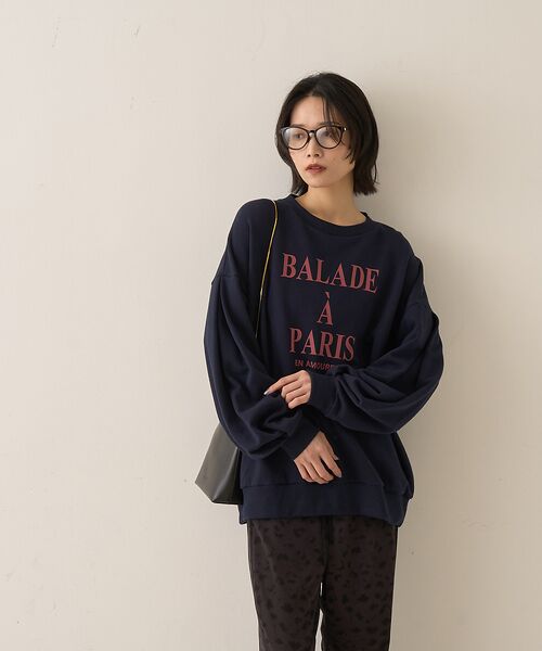 Rouge vif la cle / ルージュ・ヴィフ ラクレ スウェット | 裏毛ロゴタックスリーブスウェット | 詳細9