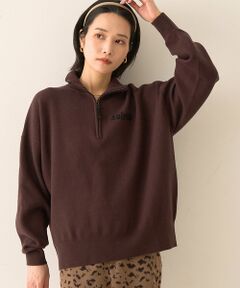 Rouge vif la cle / ルージュ・ヴィフ ラクレ ニット・セーター | ハーフジップロゴニットプルオーバー