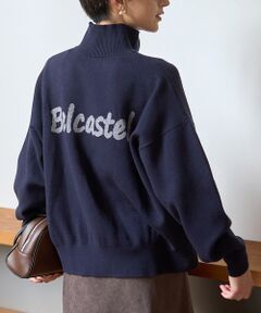 Rouge vif la cle / ルージュ・ヴィフ ラクレ ニット・セーター | ハーフジップロゴニットプルオーバー