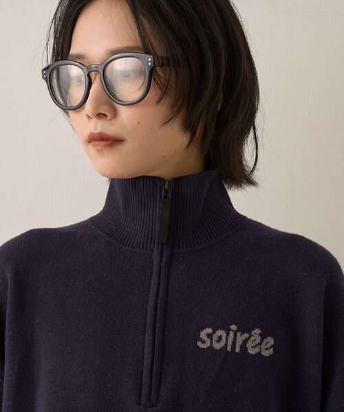 Rouge vif la cle / ルージュ・ヴィフ ラクレ ニット・セーター | ハーフジップロゴニットプルオーバー | 詳細27