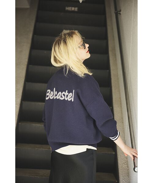 Rouge vif la cle / ルージュ・ヴィフ ラクレ ニット・セーター | ハーフジップロゴニットプルオーバー | 詳細13