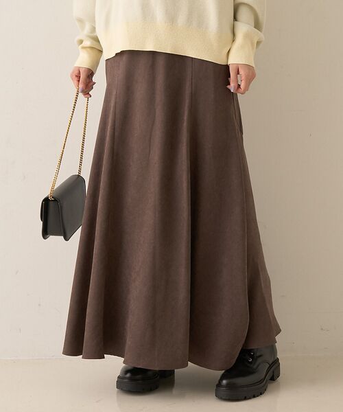 Rouge vif la cle/ルージュ・ヴィフ ラクレ 【定番人気】【2025AW】切替マキシスカート ブラウン F Rouge vif la cle/ルージュ・ヴィフ ラクレ 【定番人気】【2025AW】切替マキシスカート ブラウン F