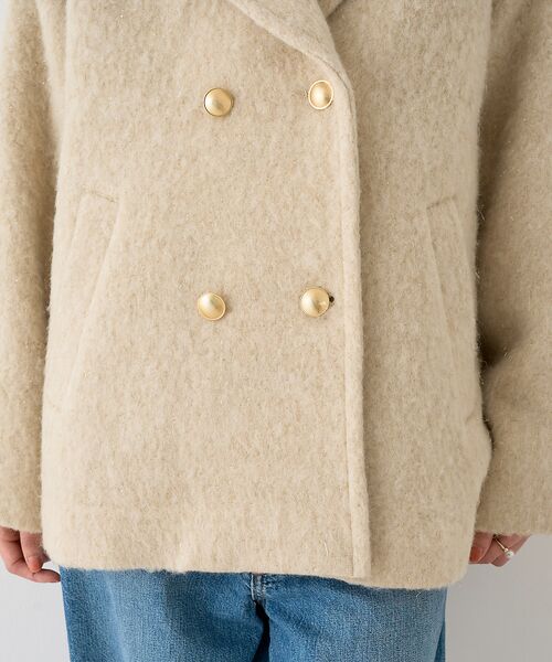 追加4】【一部店舗限定】ラメシャギースライバーPコート/ピーコート