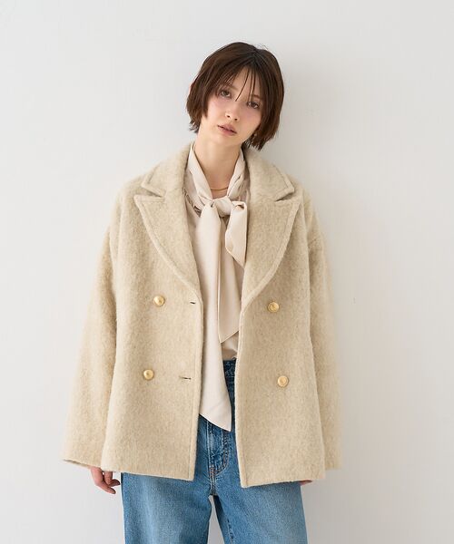 Rouge vif la cle / ルージュ・ヴィフ ラクレ ピーコート | 【追加4】【一部店舗限定】ラメシャギースライバーPコート/ピーコート | 詳細3