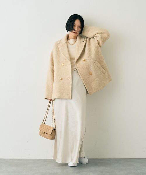 Rouge vif la cle / ルージュ・ヴィフ ラクレ ピーコート | 【追加4】【一部店舗限定】ラメシャギースライバーPコート/ピーコート | 詳細8