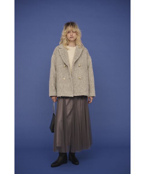 Rouge vif la cle / ルージュ・ヴィフ ラクレ ピーコート | 【追加4】【一部店舗限定】ラメシャギースライバーPコート/ピーコート【予約】 | 詳細10