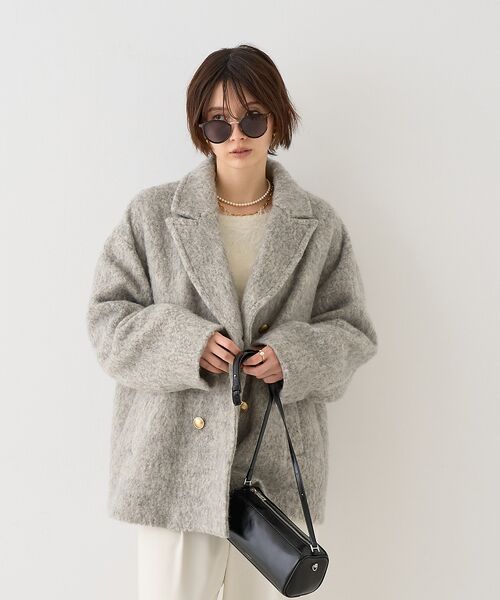 Rouge vif la cle / ルージュ・ヴィフ ラクレ ピーコート | 【追加4】【一部店舗限定】ラメシャギースライバーPコート/ピーコート【予約】 | 詳細4