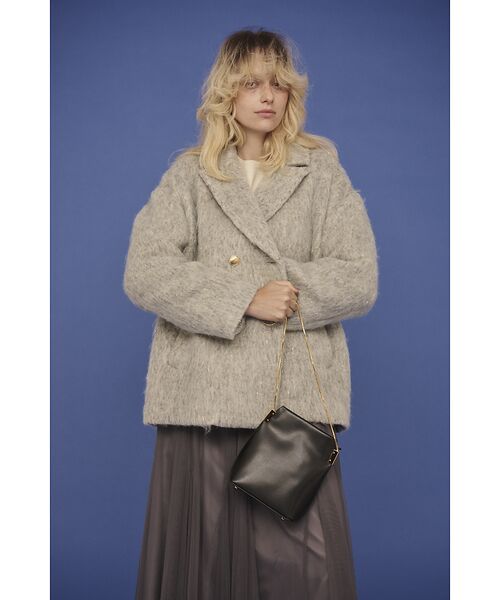 Rouge vif la cle / ルージュ・ヴィフ ラクレ ピーコート | 【追加4】【一部店舗限定】ラメシャギースライバーPコート/ピーコート【予約】 | 詳細5