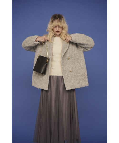 Rouge vif la cle / ルージュ・ヴィフ ラクレ ピーコート | 【追加4】【一部店舗限定】ラメシャギースライバーPコート/ピーコート【予約】 | 詳細6