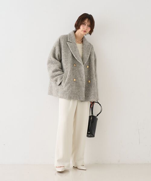 Rouge vif la cle / ルージュ・ヴィフ ラクレ ピーコート | 【追加4】【一部店舗限定】ラメシャギースライバーPコート/ピーコート【予約】 | 詳細8