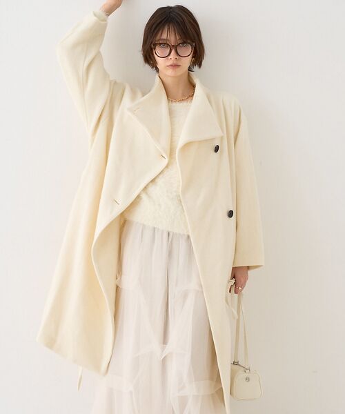 Rouge vif la cle / ルージュ・ヴィフ ラクレ その他アウター | 【一部店舗限定】ショートビーバーニュアンスカラーコート | 詳細1