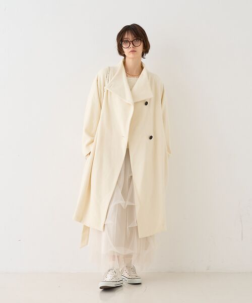 Rouge vif la cle / ルージュ・ヴィフ ラクレ その他アウター | 【一部店舗限定】ショートビーバーニュアンスカラーコート | 詳細10