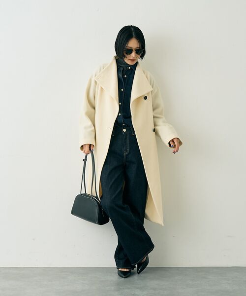 Rouge vif la cle / ルージュ・ヴィフ ラクレ その他アウター | 【一部店舗限定】ショートビーバーニュアンスカラーコート | 詳細11