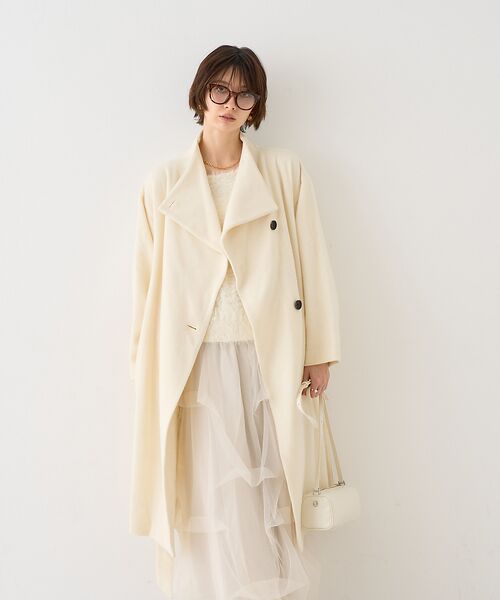 Rouge vif la cle / ルージュ・ヴィフ ラクレ その他アウター | 【一部店舗限定】ショートビーバーニュアンスカラーコート | 詳細2