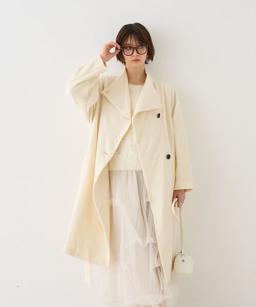 Rouge vif la cle / ルージュ・ヴィフ ラクレ その他アウター | 【一部店舗限定】ショートビーバーニュアンスカラーコート | 詳細3