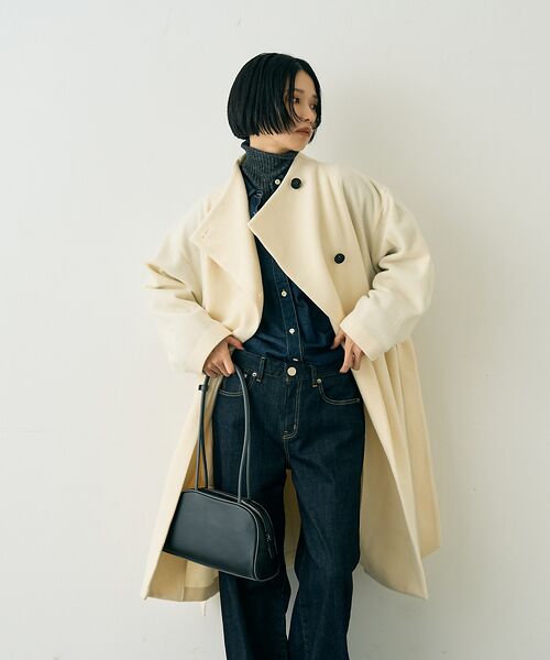 Rouge vif la cle / ルージュ・ヴィフ ラクレ その他アウター | 【一部店舗限定】ショートビーバーニュアンスカラーコート | 詳細5