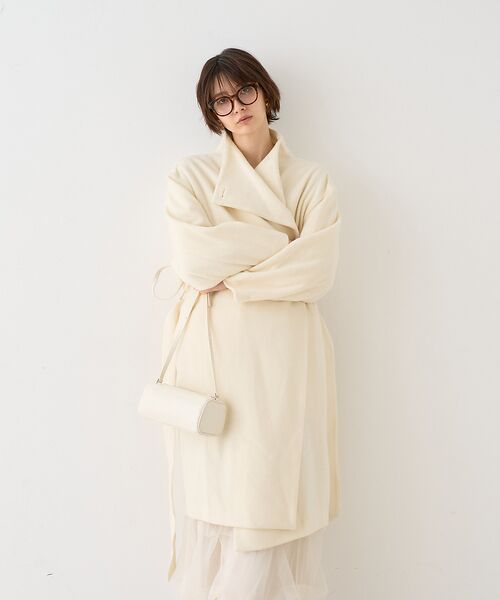 Rouge vif la cle / ルージュ・ヴィフ ラクレ その他アウター | 【一部店舗限定】ショートビーバーニュアンスカラーコート | 詳細6