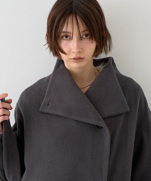 Rouge vif la cle / ルージュ・ヴィフ ラクレ その他アウター | 【一部店舗限定】ショートビーバーニュアンスカラーコート | 詳細16