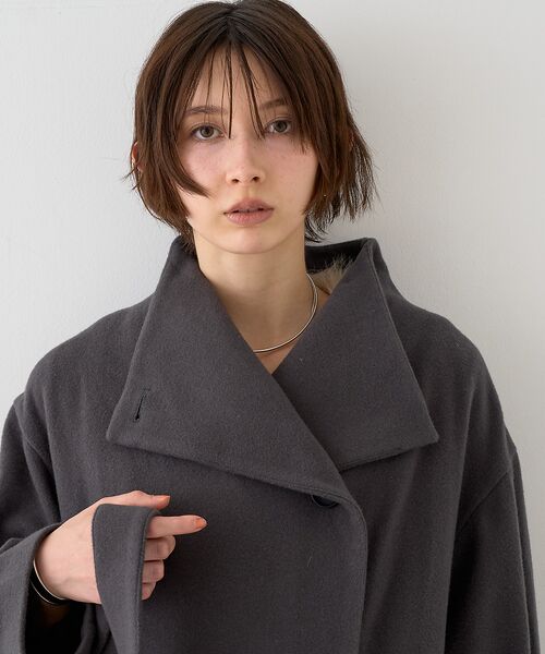 Rouge vif la cle / ルージュ・ヴィフ ラクレ その他アウター | 【一部店舗限定】ショートビーバーニュアンスカラーコート | 詳細17