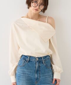 Rouge vif la cle / ルージュ・ヴィフ ラクレ シャツ・ブラウス | 【新色登場】【一部店舗限定】アシメオフショルブラウス