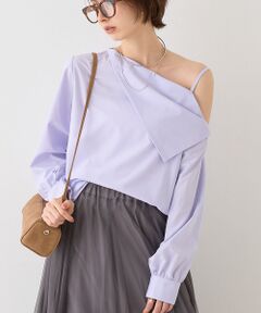 Rouge vif la cle / ルージュ・ヴィフ ラクレ シャツ・ブラウス | 【新色登場】【一部店舗限定】アシメオフショルブラウス