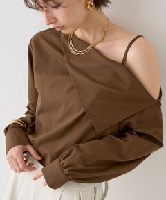 Rouge vif la cle / ルージュ・ヴィフ ラクレ シャツ・ブラウス | 【新色登場】【一部店舗限定】アシメオフショルブラウス