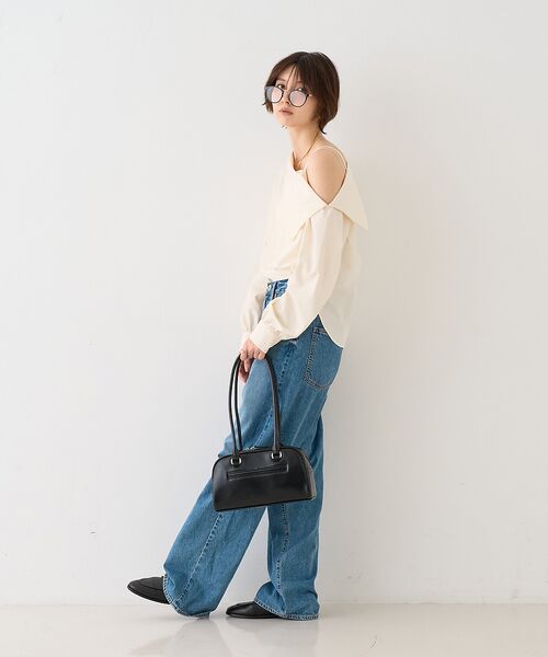 Rouge vif la cle / ルージュ・ヴィフ ラクレ シャツ・ブラウス | 【新色登場】【一部店舗限定】アシメオフショルブラウス | 詳細4