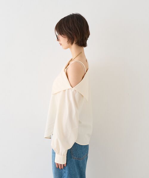 Rouge vif la cle / ルージュ・ヴィフ ラクレ シャツ・ブラウス | 【新色登場】【一部店舗限定】アシメオフショルブラウス | 詳細7